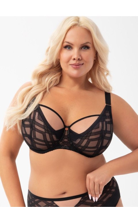 Biustonosz Soft Model Estelle K897 Black - Gorsenia Lingerie Biustonosz Soft Model Estelle K897 Black - Gorsenia Lingerie