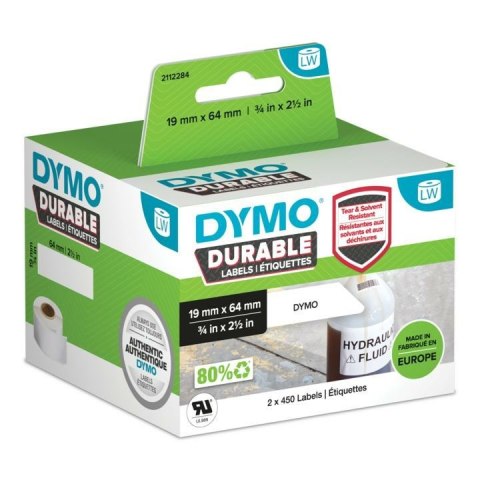 DYMO DYMO-Durable etykieta do k. kreskowych 19x64mm 2112284 DYMO DYMO-Durable etykieta do k. kreskowych 19x64mm 2112284