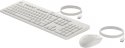 Hewlett-Packard Klawiatura + mysz HP 225 Wired Mouse and Keyboard Combo White 86J24AA