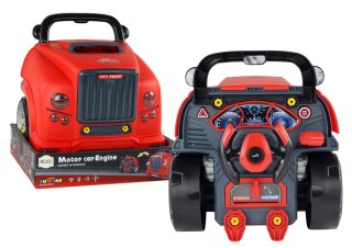 LEAN Toys Silnik Ciężarówka Do Rozkręcania Zestaw Majsterkowicza Czerwony Warsztat