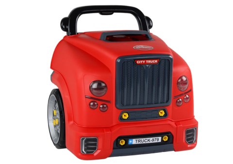 LEAN Toys Silnik Ciężarówka Do Rozkręcania Zestaw Majsterkowicza Czerwony Warsztat
