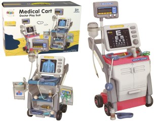 LEAN Toys Zestaw Małego Doktora Stetoskop Światła Różowy