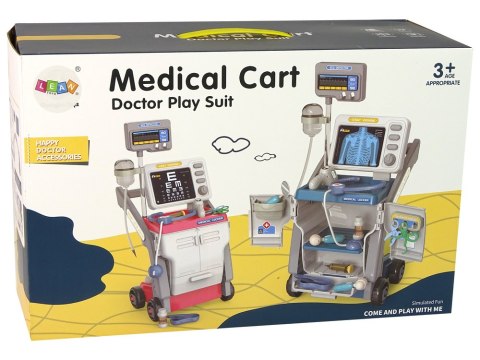 LEAN Toys Zestaw Małego Doktora Stetoskop Światła Różowy
