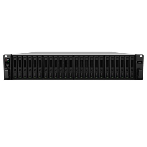 Synology NAS Synology FS3600; 2U RACK; 24x (2.5" SAS/SATA SSD/HDD); Intel Xeon D-1567;,16 GB DDR4 ECC RDIMM (max. 128GB),4 x 1GbE RJ-45, 