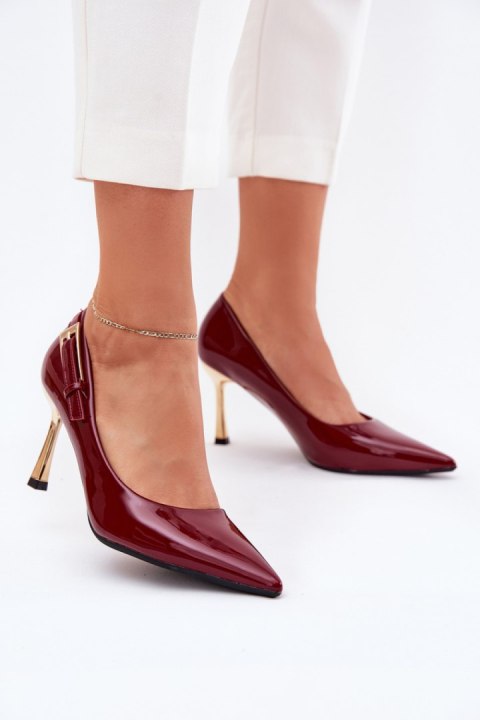 Szpilki Model Mivira LE137P Bordo - Step in style Szpilki Model Mivira LE137P Bordo - Step in style