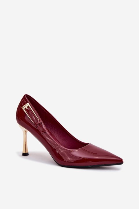 Szpilki Model Mivira LE137P Bordo - Step in style Szpilki Model Mivira LE137P Bordo - Step in style