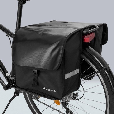 Wozinsky Wozinsky sakwa rowerowa na bagażnik podwójna 28 l czarna (WBB34BK) Wozinsky Wozinsky sakwa rowerowa na bagażnik podwójna 28 l czarna (WBB34BK)