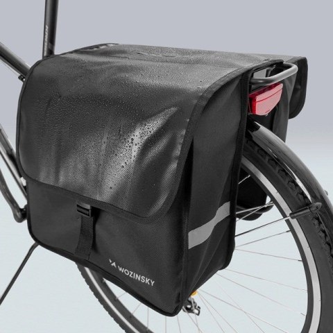 Wozinsky Wozinsky sakwa rowerowa na bagażnik podwójna 28 l czarna (WBB34BK) Wozinsky Wozinsky sakwa rowerowa na bagażnik podwójna 28 l czarna (WBB34BK)