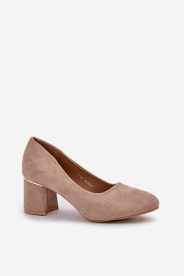 Czółenka Model Zelfitis XY26P Dark Beige - Step in style