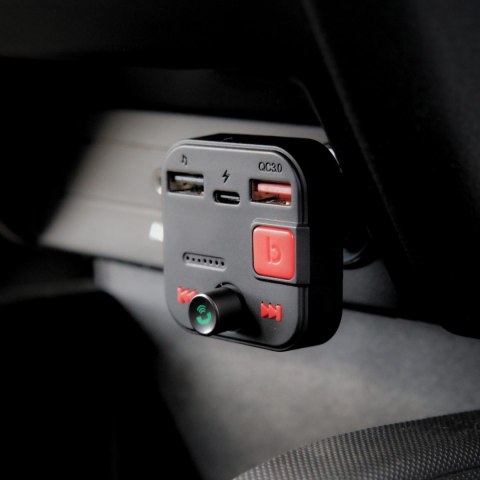 SAVIO SAVIO TR-15 TRANSMITER FM Z WYŚWIETLACZEM, BLUETOOTH I ŁADOWARKĄ PD USB-C USB-A QUICK CHARGE, BASS BOOST SAVIO SAVIO TR-15 TRANSMITER FM Z WYŚWIETLACZEM, BLUETOOTH I ŁADOWARKĄ PD USB-C USB-A QUICK CHARGE, BASS BOOST