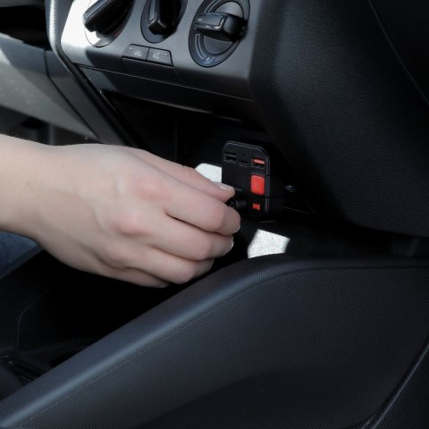 SAVIO SAVIO TR-15 TRANSMITER FM Z WYŚWIETLACZEM, BLUETOOTH I ŁADOWARKĄ PD USB-C USB-A QUICK CHARGE, BASS BOOST SAVIO SAVIO TR-15 TRANSMITER FM Z WYŚWIETLACZEM, BLUETOOTH I ŁADOWARKĄ PD USB-C USB-A QUICK CHARGE, BASS BOOST