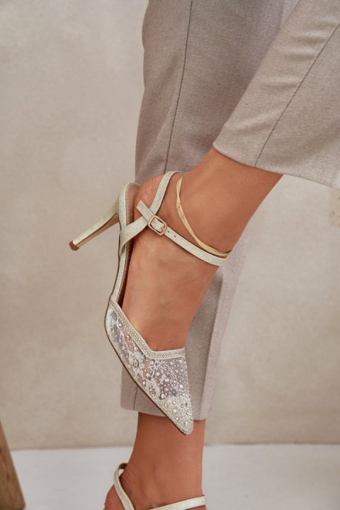 Szpilki Model Nanadra CC241P Gold - Step in style Szpilki Model Nanadra CC241P Gold - Step in style