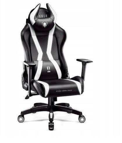 DIABLO CHAIRS Fotel gamingowy DIABLO X-HORN 2.0 normal fotel czarno-biały DIABLO CHAIRS Fotel gamingowy DIABLO X-HORN 2.0 normal fotel czarno-biały