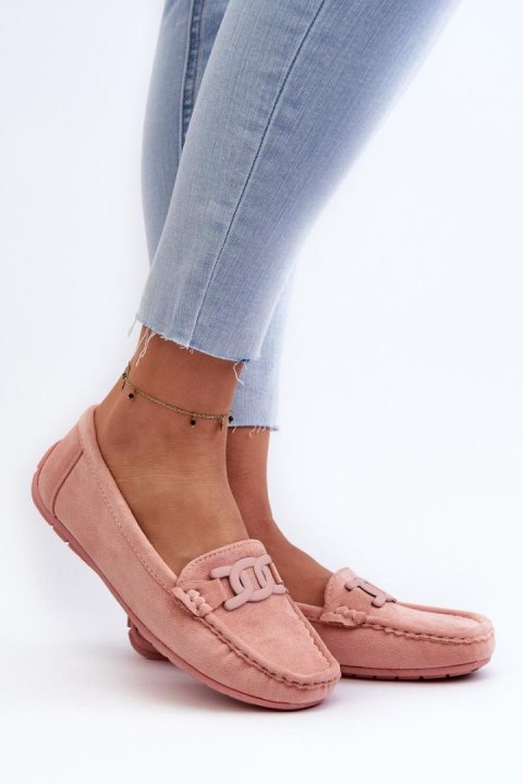Mokasyny Model Rabell DF711 Light Pink - Step in style Mokasyny Model Rabell DF711 Light Pink - Step in style