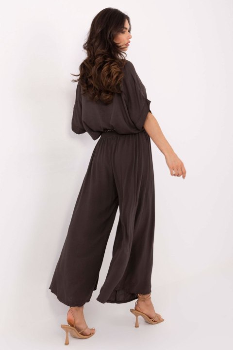 Spodnie Damskie Model TW-SP-BI-81733.14 Dark Brown - Och Bella Spodnie Damskie Model TW-SP-BI-81733.14 Dark Brown - Och Bella