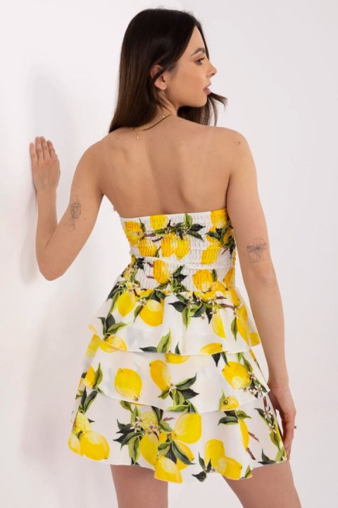 Sukienka Model MI-SK-23708.60 Ecru - Italy Moda Sukienka Model MI-SK-23708.60 Ecru - Italy Moda