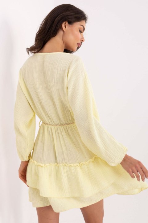 Sukienka Model MI-SK-A5079.27 Light Yellow - Italy Moda Sukienka Model MI-SK-A5079.27 Light Yellow - Italy Moda