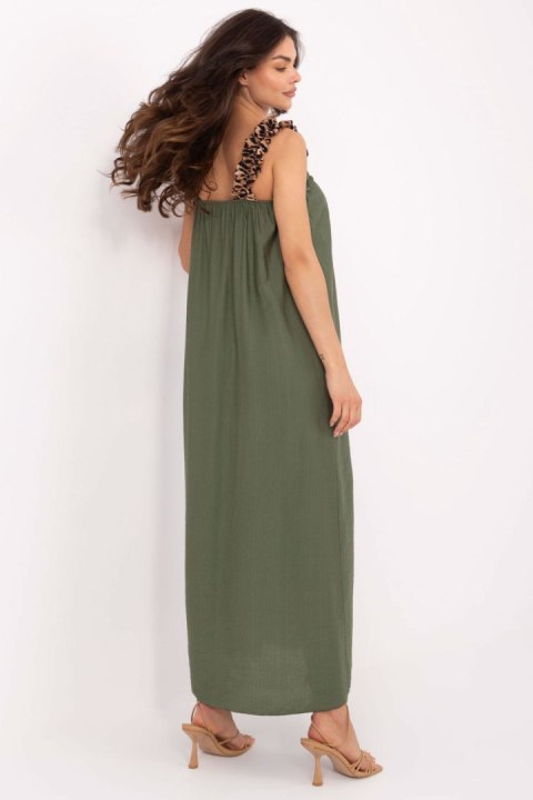 Sukienka Model MI-SK-A6412.68 Khaki - Italy Moda Sukienka Model MI-SK-A6412.68 Khaki - Italy Moda