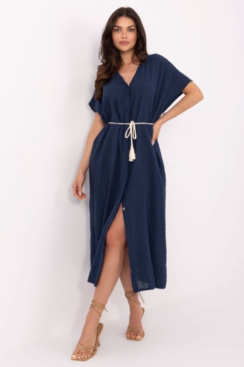 Sukienka Model TW-SK-BI-2022126.59 Navy - Och Bella Sukienka Model TW-SK-BI-2022126.59 Navy - Och Bella