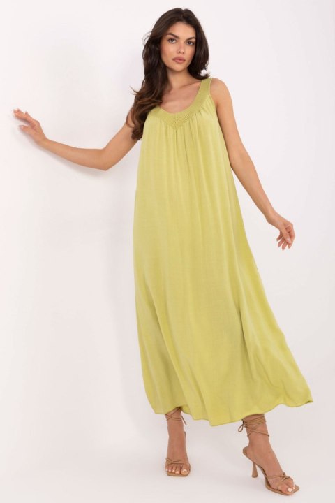 Sukienka Model TW-SK-BI-L0125.52 Limonka - Och Bella Sukienka Model TW-SK-BI-L0125.52 Limonka - Och Bella
