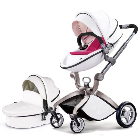 Wózek dziecięcy Hot Mom F22 3w1, regulowane siedzisko, aluminiowa rama, solidne gumowe opony, osłona przeciwdeszczowa, moskitiera, duży kosz do przechowywania Wózek dziecięcy Hot Mom F22 3w1, regulowane siedzisko, aluminiowa rama, solidne gumowe opony, osłona przeciwdeszczowa, moskitiera, duży kosz do przechowywania