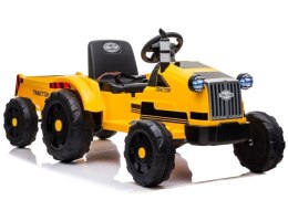 LEAN CARS Traktor na Akumulator z Przyczepą CH9959 Żółty