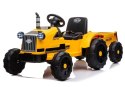 LEAN CARS Traktor na Akumulator z Przyczepą CH9959 Żółty