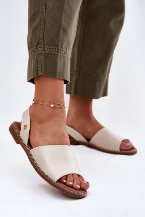 Sandały Model Dereka 25SD35-8783 Beige - Step in style Sandały Model Dereka 25SD35-8783 Beige - Step in style