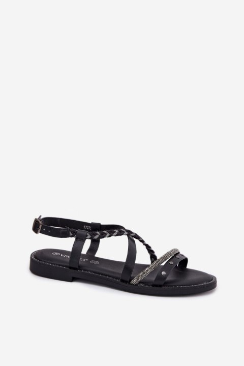 Sandały Model Vinceza 17379 Black - Step in style Sandały Model Vinceza 17379 Black - Step in style