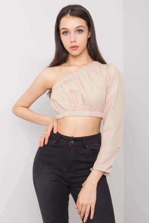 Bluzka Model 341-BZ-5267.03 Beige - Rue Paris Bluzka Model 341-BZ-5267.03 Beige - Rue Paris
