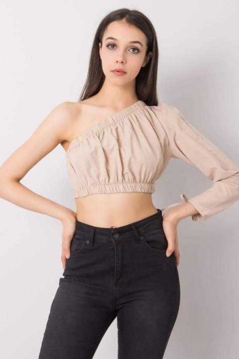 Bluzka Model 341-BZ-5267.03 Beige - Rue Paris Bluzka Model 341-BZ-5267.03 Beige - Rue Paris