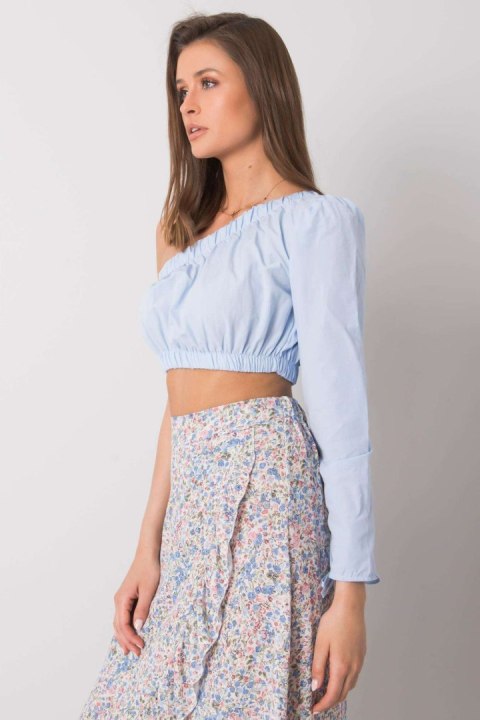 Bluzka Model 341-BZ-5267.04 Light Blue - Rue Paris Bluzka Model 341-BZ-5267.04 Light Blue - Rue Paris
