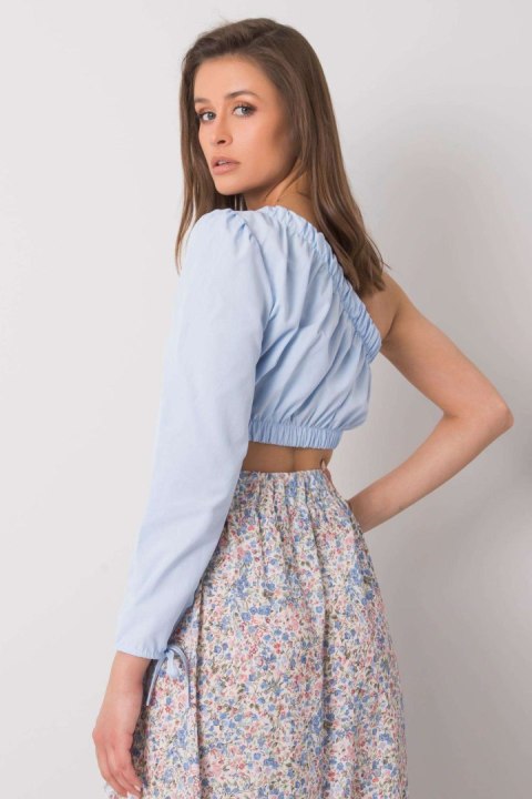 Bluzka Model 341-BZ-5267.04 Light Blue - Rue Paris Bluzka Model 341-BZ-5267.04 Light Blue - Rue Paris