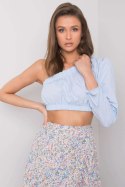 Bluzka Model 341-BZ-5267.04 Light Blue - Rue Paris