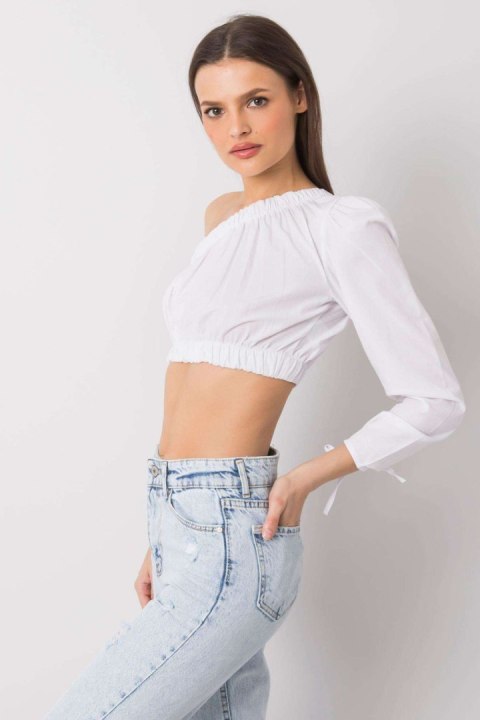 Bluzka Model 341-BZ-5267.05 White - Rue Paris Bluzka Model 341-BZ-5267.05 White - Rue Paris