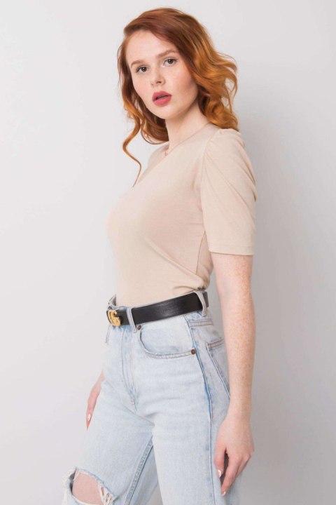 Bluzka Model 95-BZ-190101.21P Light Beige - Rue Paris Bluzka Model 95-BZ-190101.21P Light Beige - Rue Paris