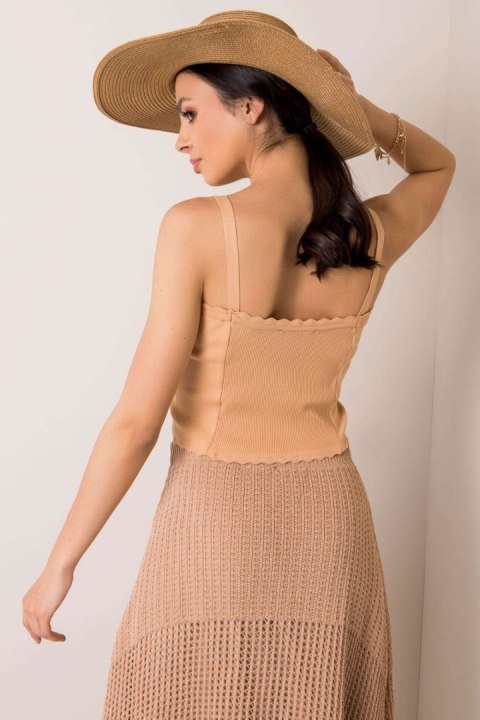 Koszulka Top Model 178-TP-3008.94 Camel - Rue Paris Koszulka Top Model 178-TP-3008.94 Camel - Rue Paris