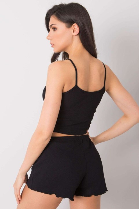 Koszulka Top Model RV-TP-6626.88 Black - Rue Paris Koszulka Top Model RV-TP-6626.88 Black - Rue Paris