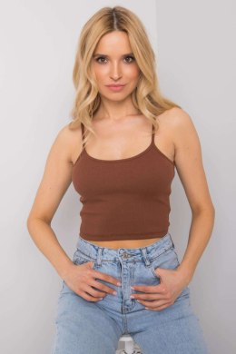 Koszulka Top Model RV-TP-6626.88 Dark Brown - Rue Paris