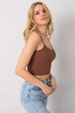 Koszulka Top Model RV-TP-6626.88 Dark Brown - Rue Paris