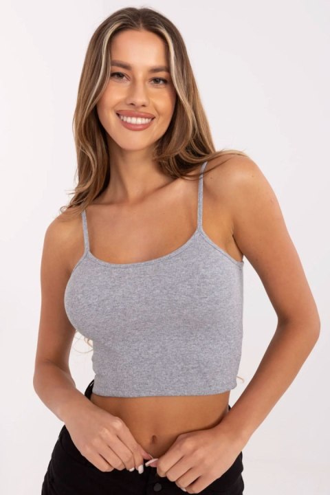 Koszulka Top Model RV-TP-6626.88 Grey - Rue Paris Koszulka Top Model RV-TP-6626.88 Grey - Rue Paris