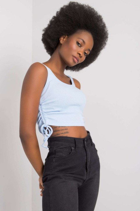 Koszulka Top Model RV-TP-6629.70 Light Blue - Rue Paris Koszulka Top Model RV-TP-6629.70 Light Blue - Rue Paris