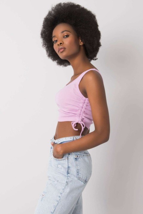 Koszulka Top Model RV-TP-6629.70 Light Violet - Rue Paris Koszulka Top Model RV-TP-6629.70 Light Violet - Rue Paris