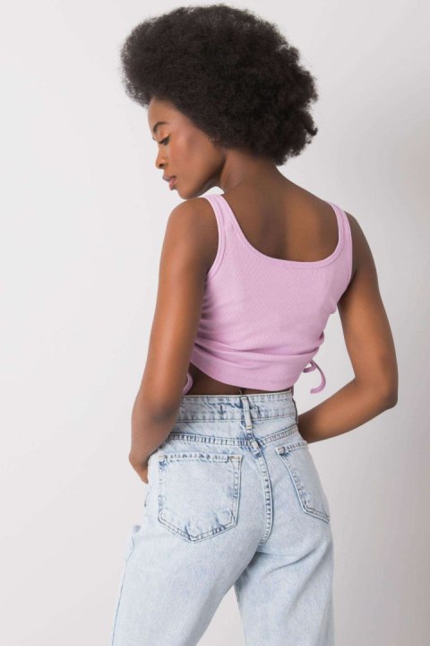 Koszulka Top Model RV-TP-6629.70 Light Violet - Rue Paris Koszulka Top Model RV-TP-6629.70 Light Violet - Rue Paris