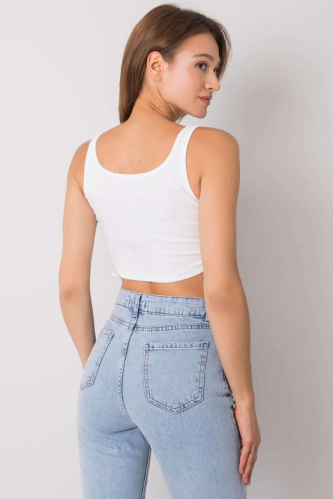 Koszulka Top Model RV-TP-6629.70 White - Rue Paris Koszulka Top Model RV-TP-6629.70 White - Rue Paris