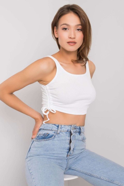 Koszulka Top Model RV-TP-6629.70 White - Rue Paris Koszulka Top Model RV-TP-6629.70 White - Rue Paris