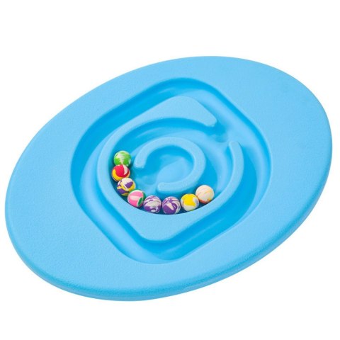 LEAN Toys Deska Równoważąca Sensoryczna Dla Dzieci Piłeczki Kauczukowe 5szt Niebieska