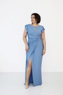 Sukienka Model Francesca Blue Połysk - Jersa