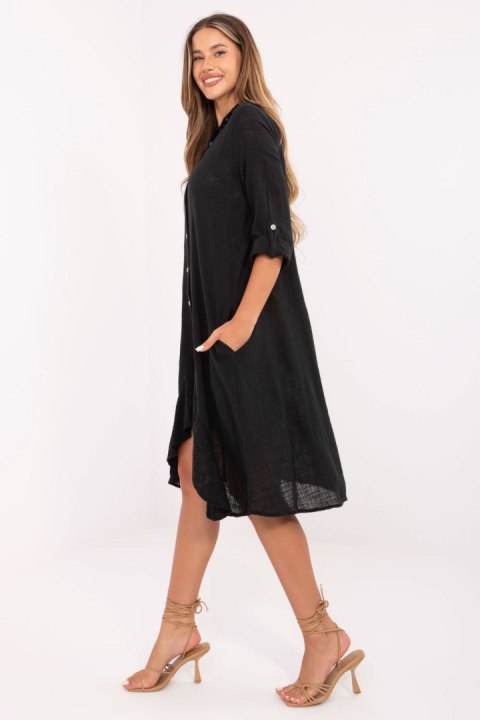 Sukienka Model TW-SK-BI-2021399.54 Black - Och Bella Sukienka Model TW-SK-BI-2021399.54 Black - Och Bella
