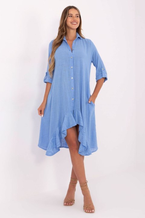 Sukienka Model TW-SK-BI-2021399.54 Blue - Och Bella Sukienka Model TW-SK-BI-2021399.54 Blue - Och Bella
